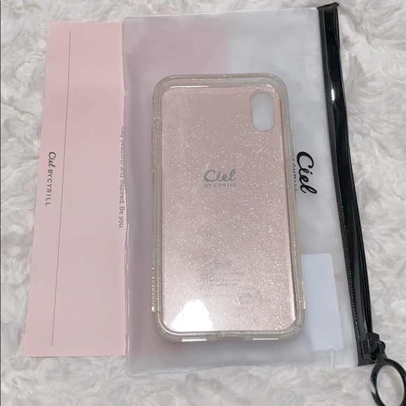 iPhone XS/X Pink Glitter Phone Case - Picture 2 of 3
